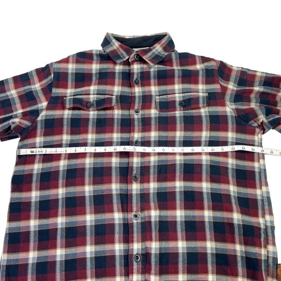 LL Bean Plaid Fleece-Lined Flannel Shirt- Men’s Size L - Picture 7 of 8